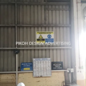 Indoor Outdoor Wall Mounted Acrylic Signage | Papan Tanda Plastik Clear | Manufacturer Supplier Installer | Kedah Perlis Penang