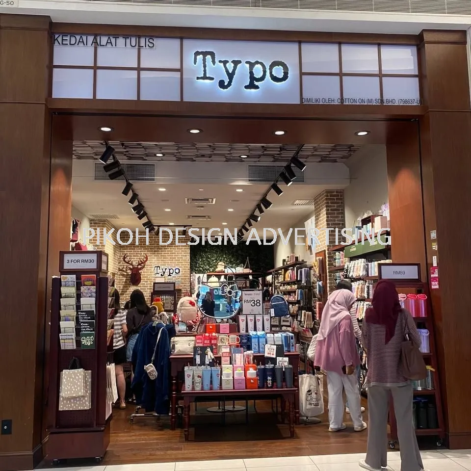 Shopping Mall 3D LED Frontlit Backlit Signboard Malaysia | Indoor Outdoor Advertising Retail Shop Kedai Premis Franchise | Manufacturer Supplier Installer | Near Me Kedah Perlis Penang Malaysia