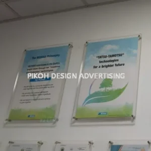 Indoor Outdoor Wall Mounted Acrylic Signage | Papan Tanda Plastik Clear | Manufacturer Supplier Installer | Kedah Perlis Penang