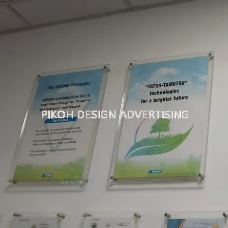Indoor Outdoor Wall Mounted Acrylic Signage | Papan Tanda Plastik Clear | Manufacturer Supplier Installer | Kedah Perlis Penang
