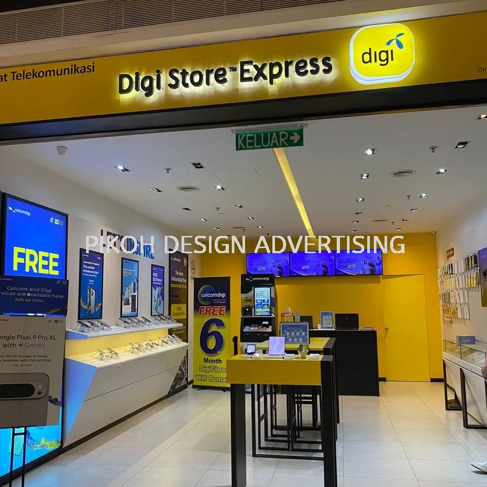 Shopping Mall 3D LED Frontlit Backlit Signboard Malaysia | Indoor Outdoor Advertising Retail Shop Kedai Premis Franchise | Manufacturer Supplier Installer | Near Me Kedah Perlis Penang Malaysia