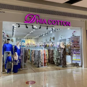 Shopping Mall 3D LED Frontlit Backlit Signboard Malaysia | Indoor Outdoor Advertising Retail Shop Kedai Premis Franchise | Manufacturer Supplier Installer | Near Me Kedah Perlis Penang Malaysia