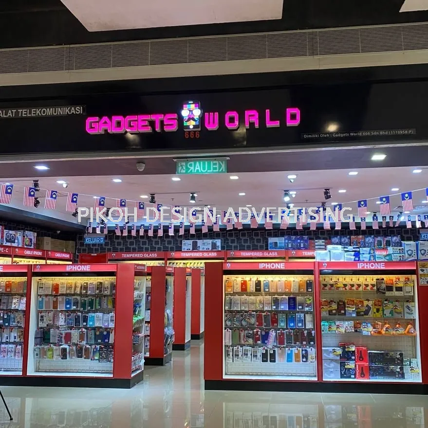 Shopping Mall 3D LED Frontlit Backlit Signboard Malaysia | Indoor Outdoor Advertising Retail Shop Kedai Premis Franchise | Manufacturer Supplier Installer | Near Me Kedah Perlis Penang Malaysia
