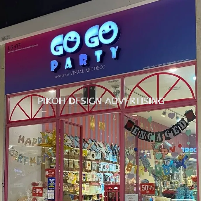 Shopping Mall 3D LED Frontlit Backlit Signboard Malaysia | Indoor Outdoor Advertising Retail Shop Kedai Premis Franchise | Manufacturer Supplier Installer | Near Me Kedah Perlis Penang Malaysia