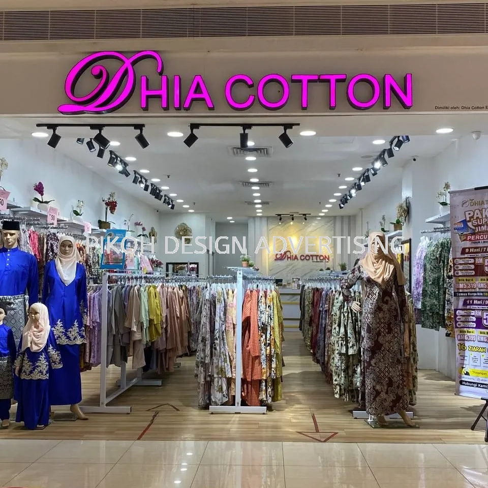 Shopping Mall 3D LED Frontlit Backlit Signboard Malaysia | Indoor Outdoor Advertising Retail Shop Kedai Premis Franchise | Manufacturer Supplier Installer | Near Me Kedah Perlis Penang Malaysia