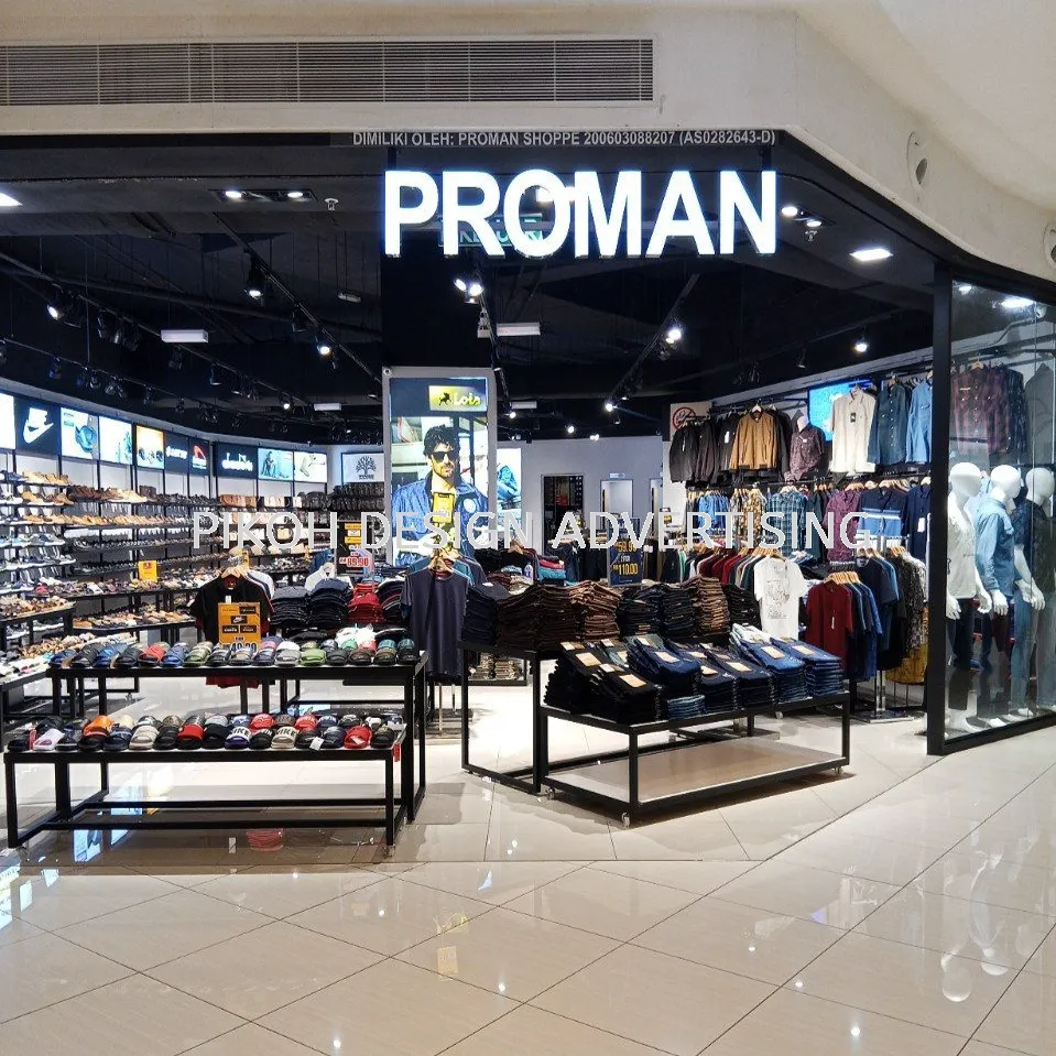 Shopping Mall 3D LED Frontlit Backlit Signboard Malaysia | Indoor Outdoor Advertising Retail Shop Kedai Premis Franchise | Manufacturer Supplier Installer | Near Me Kedah Perlis Penang Malaysia