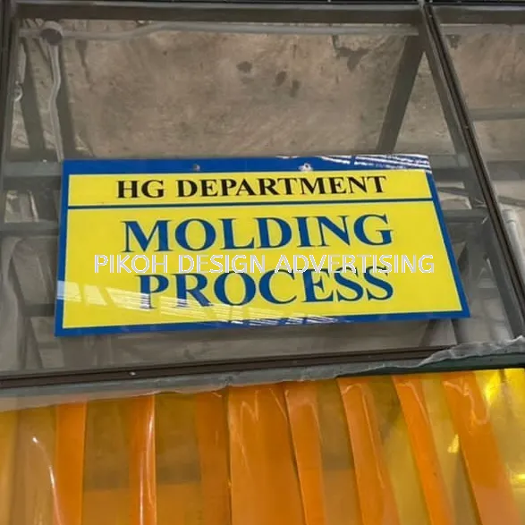 Indoor Outdoor Wall Mounted Acrylic Signage | Papan Tanda Plastik Clear | Manufacturer Supplier Installer | Kedah Perlis Penang