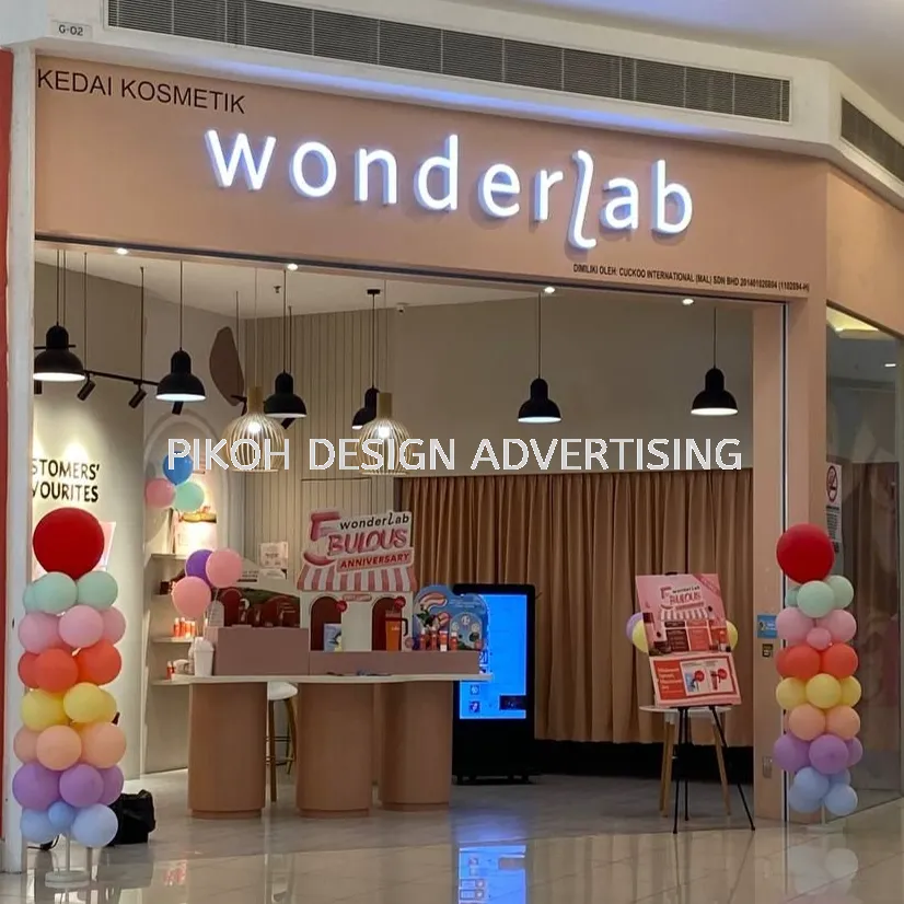Shopping Mall 3D LED Frontlit Backlit Signboard Malaysia | Indoor Outdoor Advertising Retail Shop Kedai Premis Franchise | Manufacturer Supplier Installer | Near Me Kedah Perlis Penang Malaysia