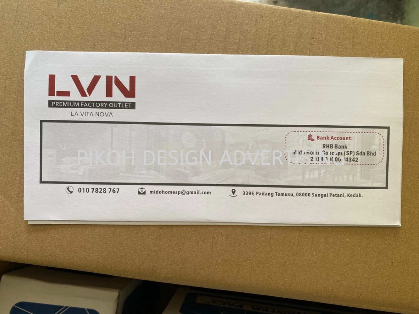 Envelope Custom | Hospital Clinic Office Store Mall Warehouse Retail Shop House | Supplier Manufacturer Design | Near Me Kedah Perlis Penang