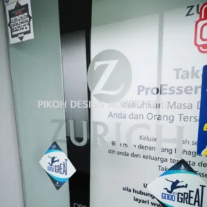 Frosted Sandblasting Sticker | Hotel Shop Mall Warehouse Factory Office Hospital University | Manufacturer Supplier Installer | Near Me Kedah Perlis Penang Malaysia
