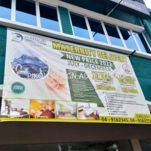 Banner Backdrop Bunting with Eyelet Strip String | Shop Lot Shopping Mall Space for Lease Rent Sell Renovation Under Construction | Supply Manufacture Design Installation | Kedah Perlis Penang