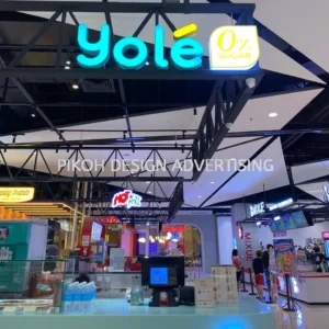 Shopping Mall 3D LED Frontlit Backlit Signboard Malaysia | Indoor Outdoor Advertising Retail Shop Kedai Premis Franchise | Manufacturer Supplier Installer | Near Me Kedah Perlis Penang Malaysia