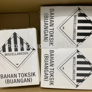 Product Sticker | Sticker Label | Offset Sticker Printing | Branding Safety Product Name School Office | Supplier Manufacturer Design | Near Me Kedah Perlis Penang