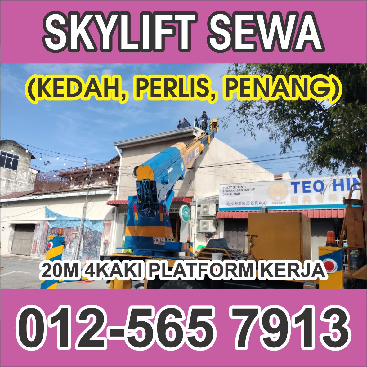 SKYLIFT SEWA 20M 4KAKI PLATFORM KERJA | KEDAH PERLIS PENANG