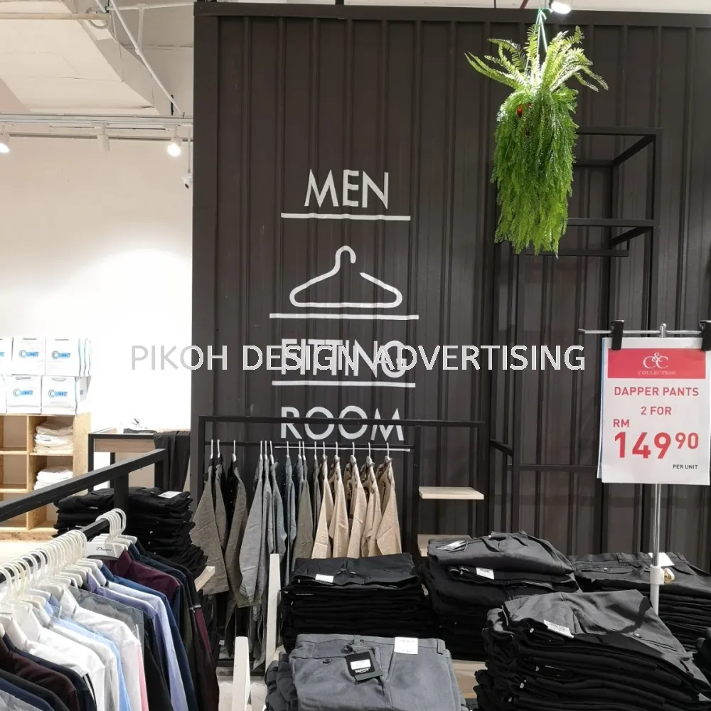 Color Sticker Cutting Wall Sticker | Alphabet Letter Wording Deco Shop Lot Shopping Mall Interior Design Custom Made | Supply Design Install | Alor Setar Jitra Sungai Petani Kulim Changloon Langkawi Kedah