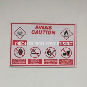Indoor Outdoor Wall Mounted Acrylic Signage | Papan Tanda Plastik Clear | Manufacturer Supplier Installer | Kedah Perlis Penang