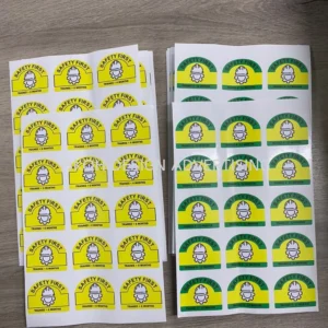 Product Sticker | Sticker Label | Offset Sticker Printing | Branding Safety Product Name School Office | Supplier Manufacturer Design | Near Me Kedah Perlis Penang