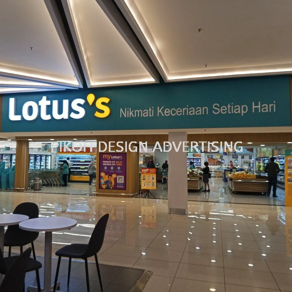 Shopping Mall 3D LED Frontlit Backlit Signboard Malaysia | Indoor Outdoor Advertising Retail Shop Kedai Premis Franchise | Manufacturer Supplier Installer | Near Me Kedah Perlis Penang Malaysia