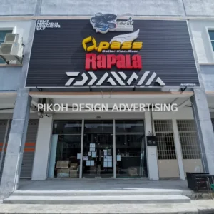 3D BOX UP LETTERING WITH ALUMINIUM CEILING PANEL TRIM CASING BASE SIGNBOARD