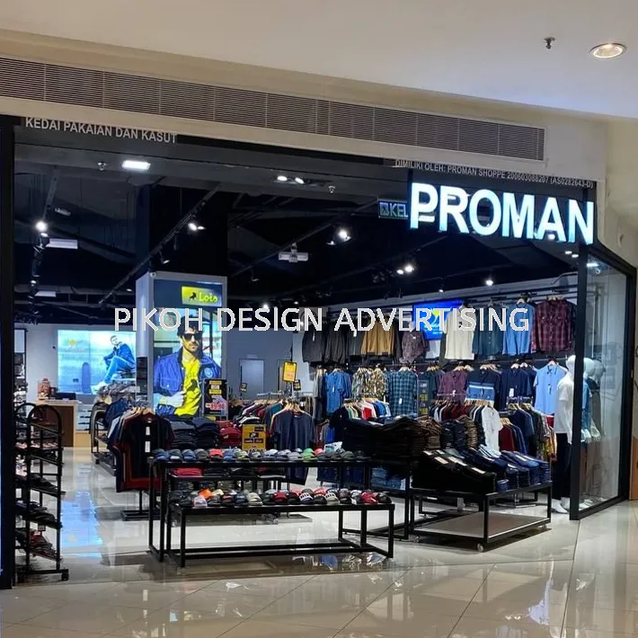 Shopping Mall 3D LED Frontlit Backlit Signboard Malaysia | Indoor Outdoor Advertising Retail Shop Kedai Premis Franchise | Manufacturer Supplier Installer | Near Me Kedah Perlis Penang Malaysia
