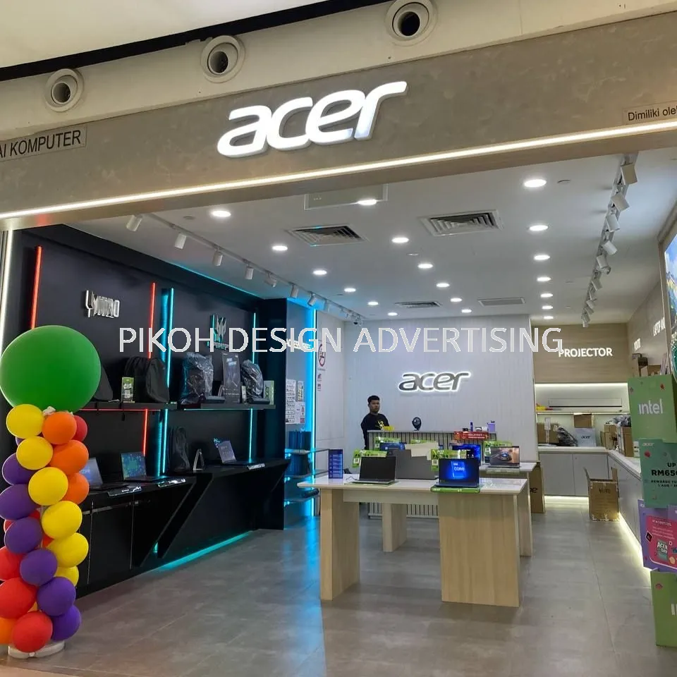 Shopping Mall 3D LED Frontlit Backlit Signboard Malaysia | Indoor Outdoor Advertising Retail Shop Kedai Premis Franchise | Manufacturer Supplier Installer | Near Me Kedah Perlis Penang Malaysia