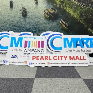 Cmart Hand wave sign made by pvc foam 10mm for every outlet of cmart