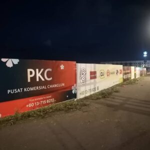 Hoarding Board Banner | Project Construction Building Taman Factory Renovation Supermarket Hypermarket Shopping Mall Retail Branches | Supply Printing Design Install | Near Me Kedah Perlis Penang Malaysia