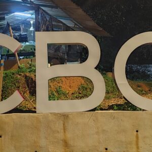 CBC eg letter 3d box installed at second entrance in cengal business centre sungai petani kedah